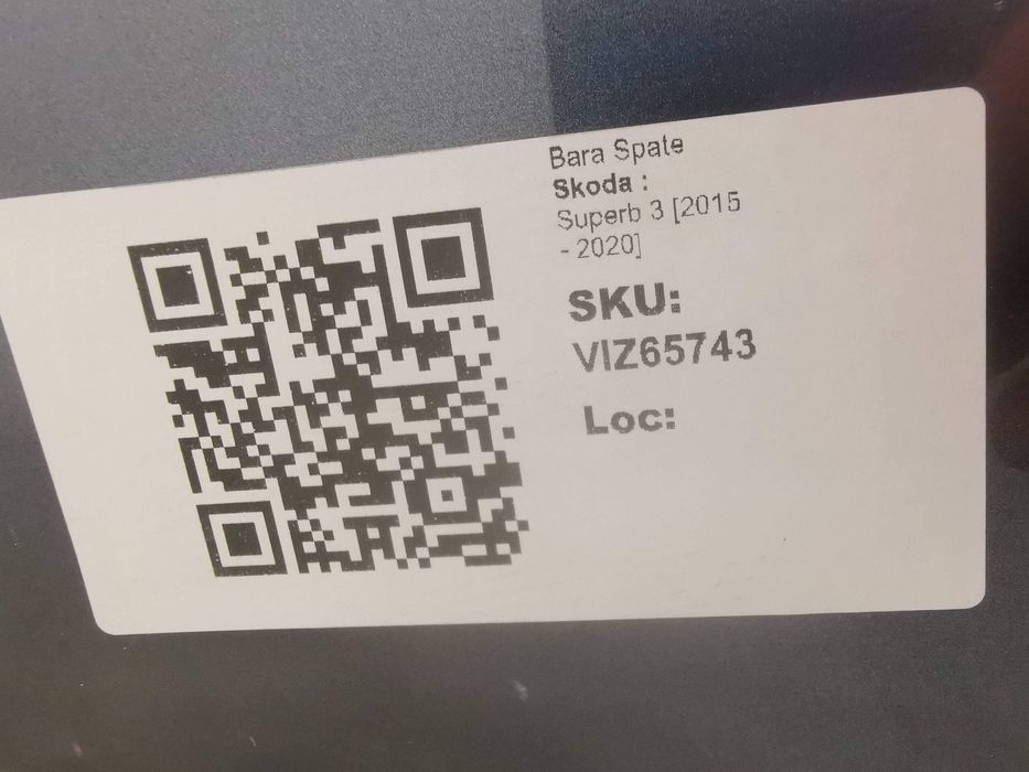 Задна броня Комплект Шкода Суперб 3 Комби Оригинална В Добро Състояние