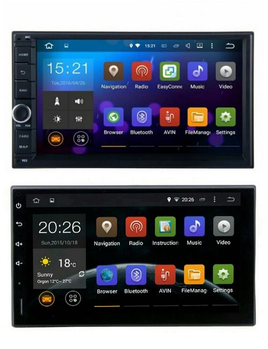Двоен дин мултимедия Android / windows + камера навигация 7 инча 2 din