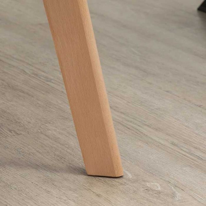 Трапезни столове HOMCOM, комплект от 2, каучуково дърво, 54x57x80 см