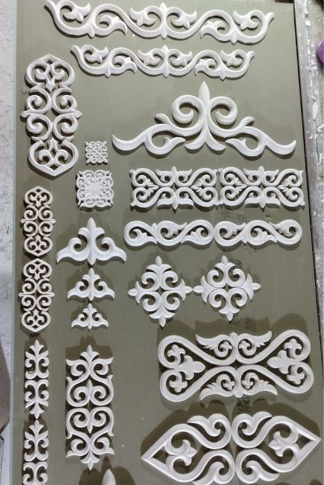 Гипсовые казахские узоры