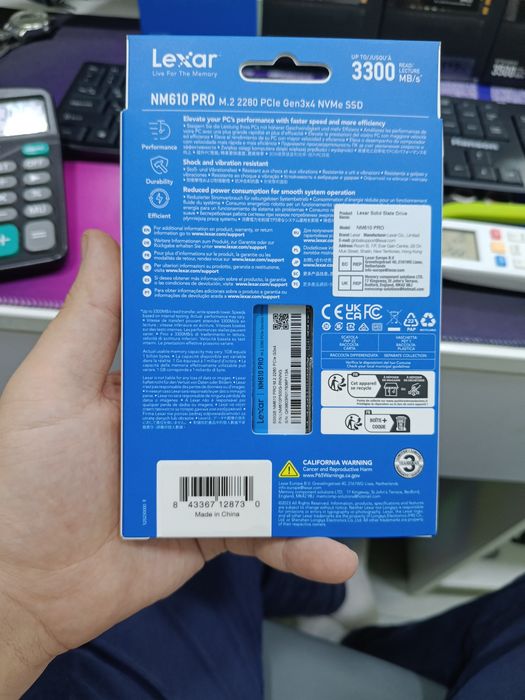 Lexar  "org" SSD m2 gen3x4. Новый есть 500гб и 512 Гб
