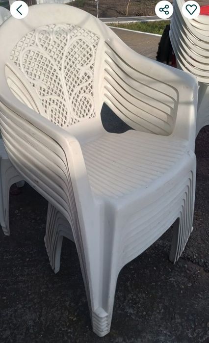Scaune din plastic pt gradina/terasa