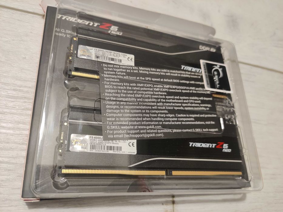 Memorie RAM DDR 5 64Gb (4x16), 2x dualChannel, G.SKILL, 6000mhz, 30CL