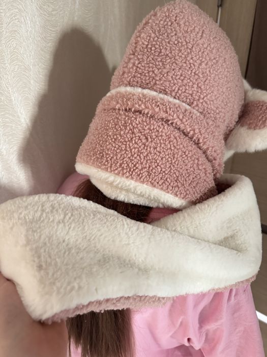 Шапка -мишка для девочки