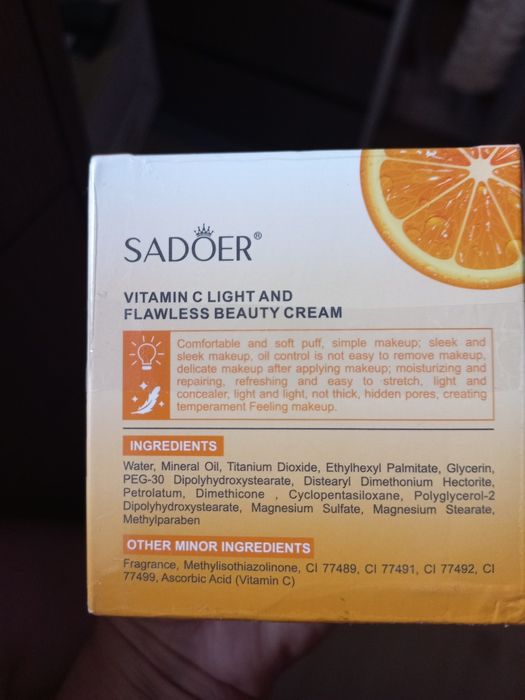 Crema CC / Fond de ten cu vitamina C