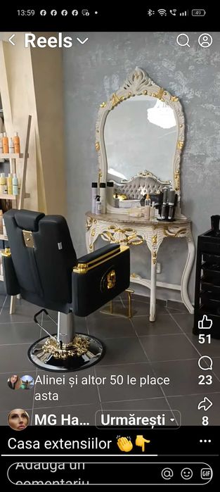 Mobilier salon de înfrumusețare Barock