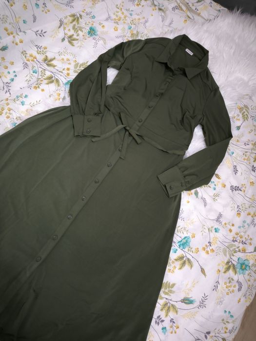 Rochie lunga tip cămașă nouă