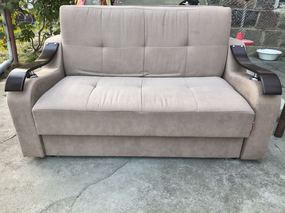 Canapea extensibila lada depozitare 165x200 pentru două persoane