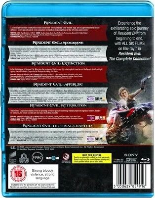 Resident evil set box filme blu ray. Produs nou original și sigilat