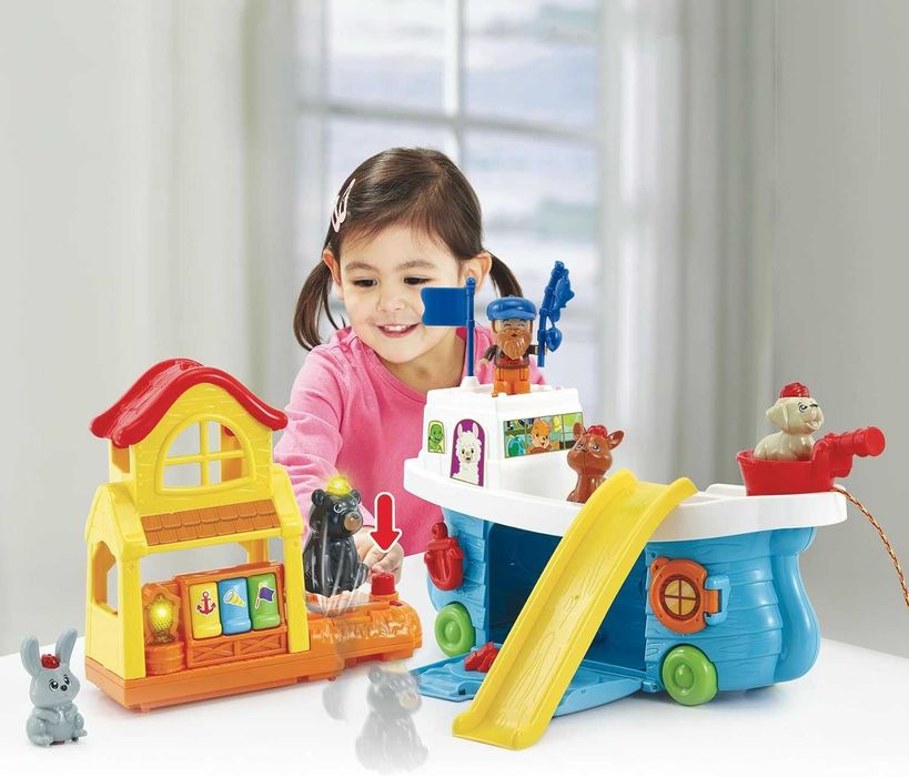 Vtech Комплект Лодка с фигури на животни със звук и светлина