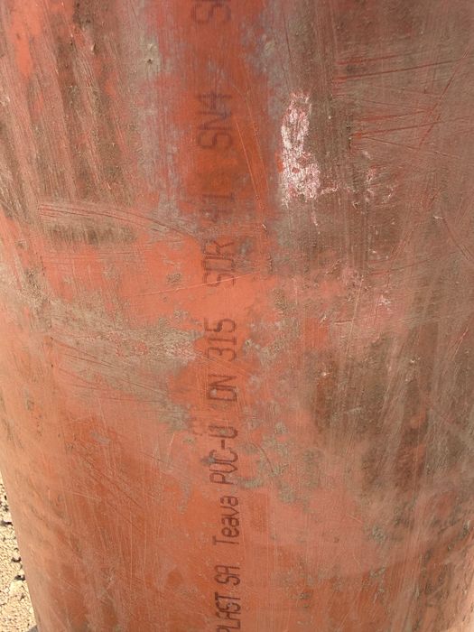 Țeavă canalizare portocalie SN4 diametru 315mm, lungime 1m