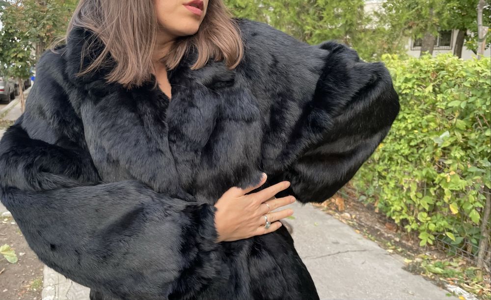 Palton din blană naturală