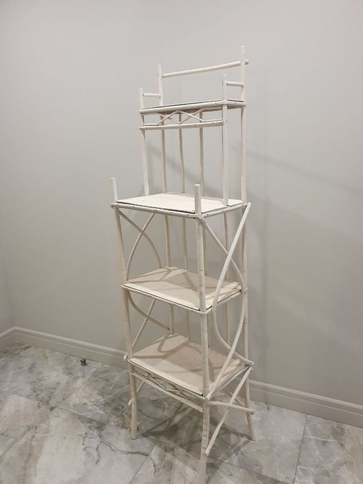Этажерка / Стеллаж деревянный, белый