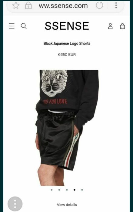 Gucci pantaloni scurți