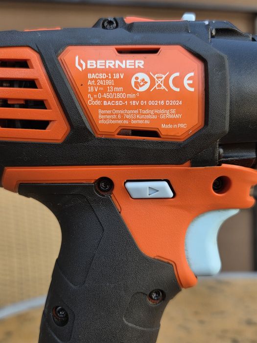 Акумулаторен винтоверт BERNER 18V BACSD-1