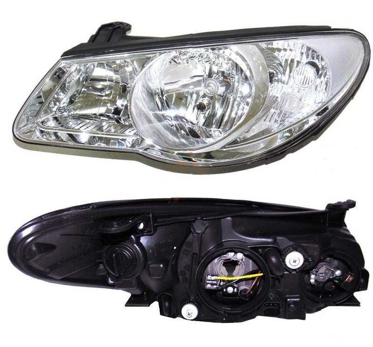 Far Hyundai Elantra (Hd), 10.2006-08.2010, montare fata, stanga/dreapta, H1+H7; manual/electric; fara motor; halogen, 92101-2H010; 92103-2H020