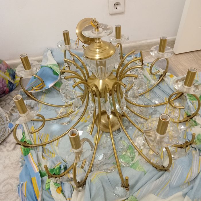 Продам люстру, латунь