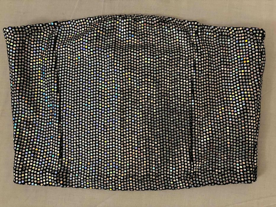 Top bustiera elegant glitter Noisy May