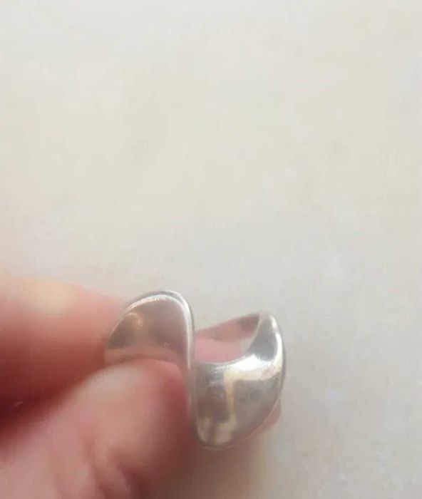 Сребърена гривна и пръстен