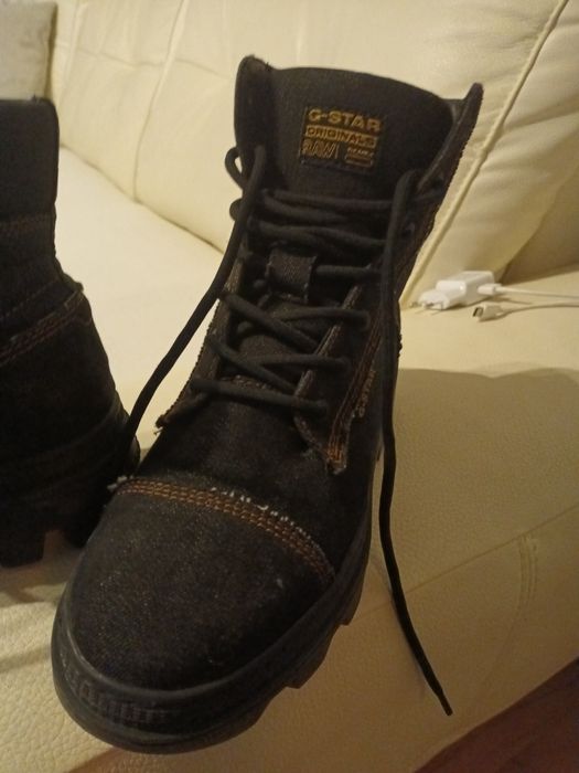 Боти g-star 37 тъмно сини денимкъм черно