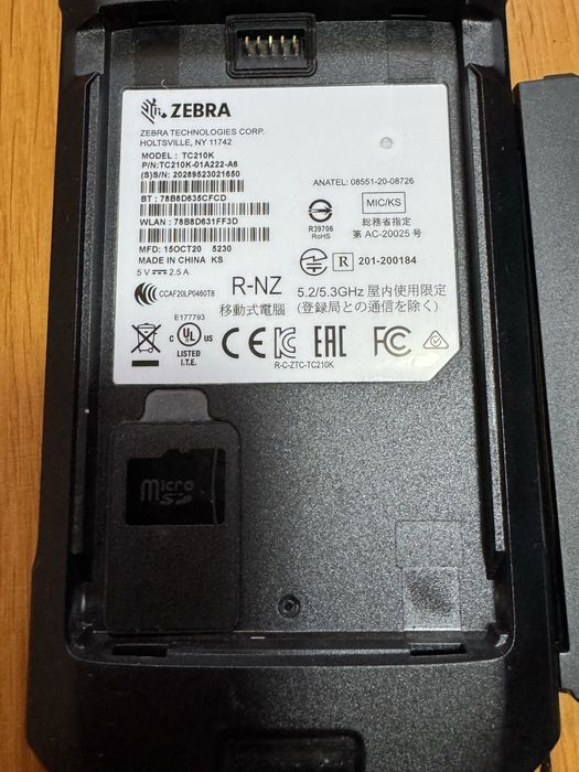 Scanner Zebra TC 21