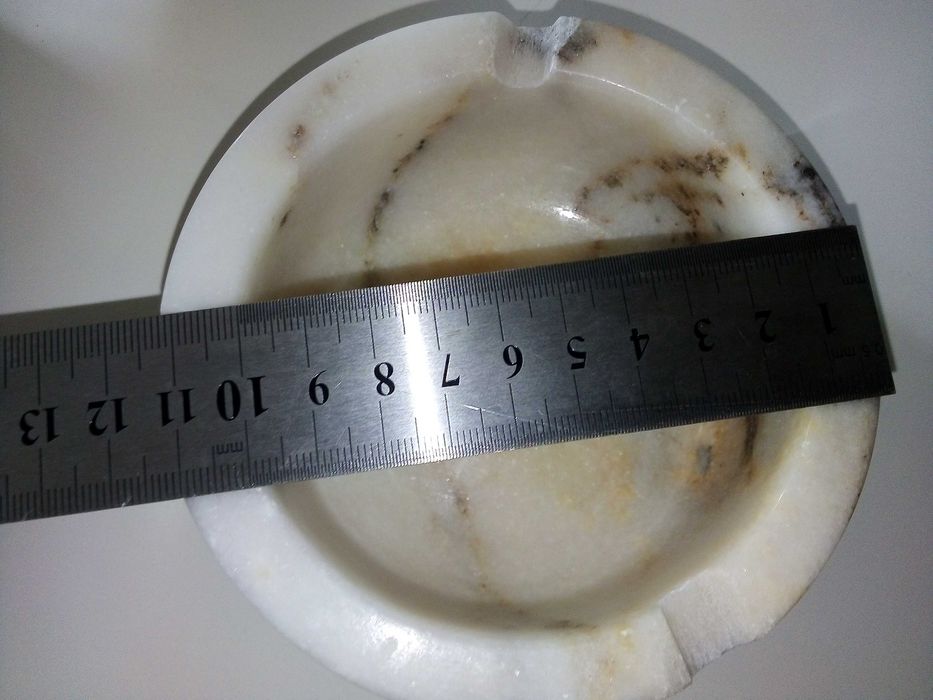 Стара мраморна кутия + голям масивен пепелник