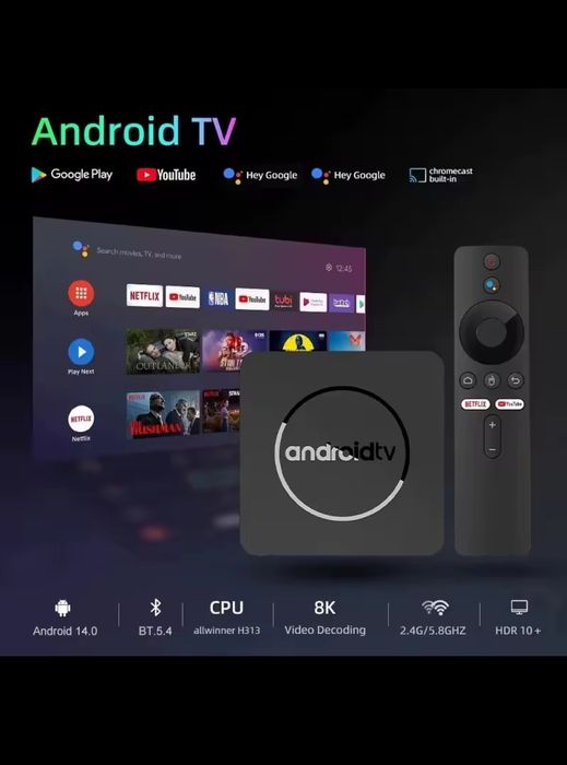 Smart Tv Box 64GB 8k dual Wi-Fi