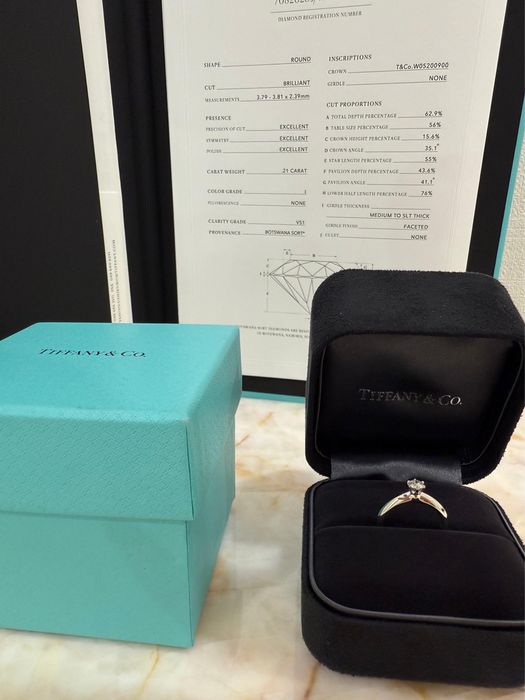 Кольцо Tiffany Co 0.21ct