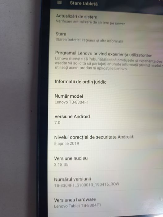 Tableta lenovo 7 inch pe tru copii cu magazin play funcțional