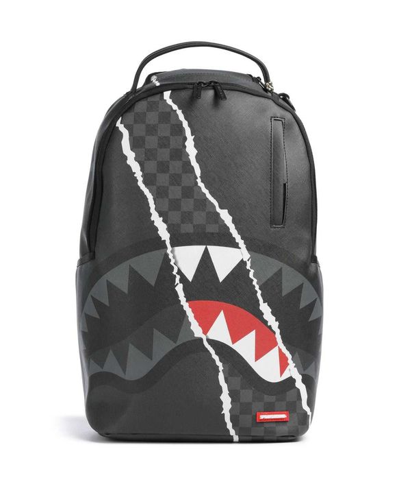 Чисто нова раница Sprayground Center Rip Revealing Gray Check