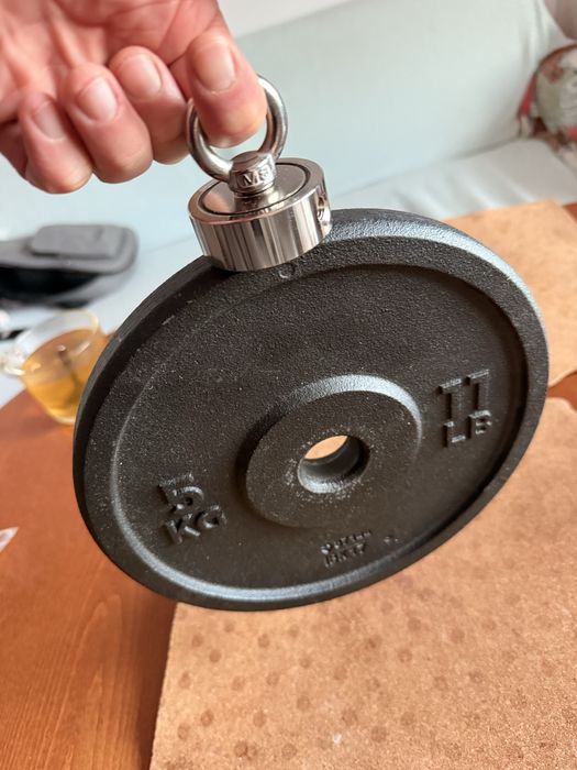 Силен неодимов търсещ магнит (fishing magnet) с халка