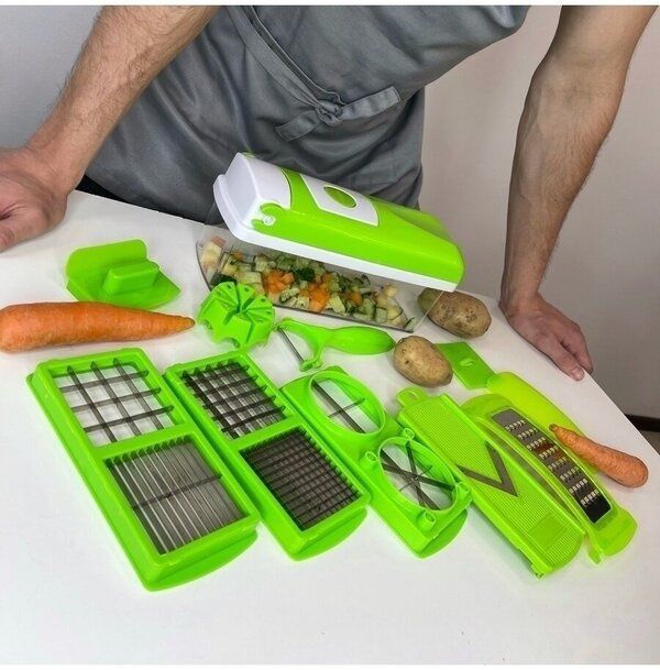 Овощерезка ручная со сменными насадками, овощерезка для дома кухонная