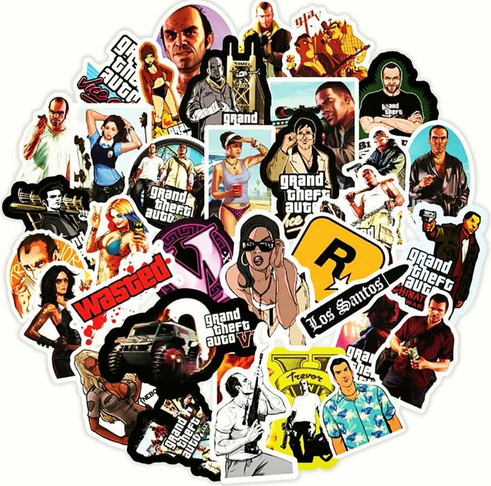 Наклейки Стикеры gta