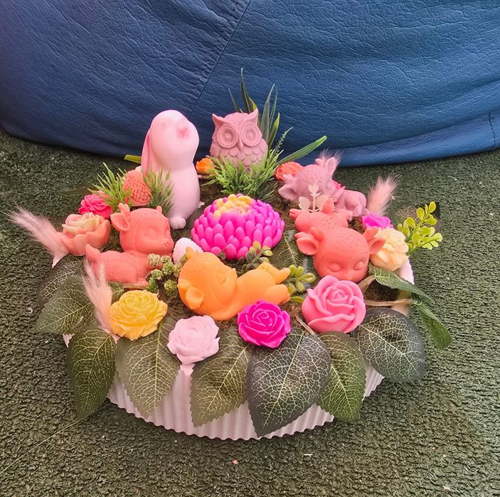 Цветя и аранжировки от ароматен сапун