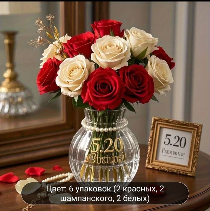 Букет розы искусственные 5шт.Доставка.