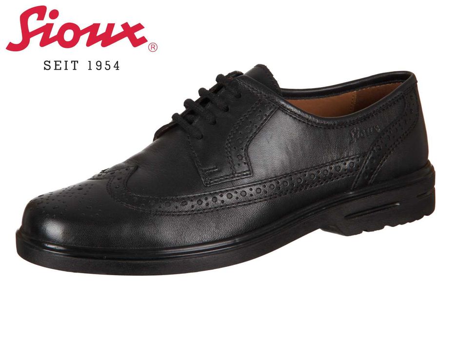 Pantofi derby 44 casual brogue SIOUX piele naturala moale