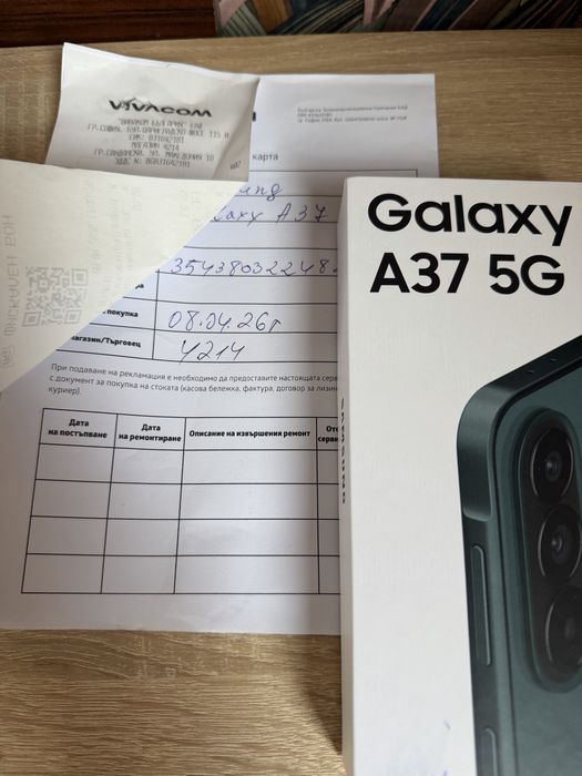 Samsung A37 128GB/6GB RAM Graygreen 120Hz Super AMOLED lcd