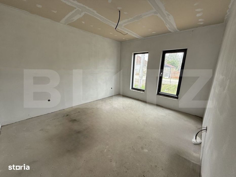 Casa semifinisata 4 camere, 105 mp, zona Odoreu