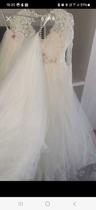 Rochie mireasa, culoare ivory, marimea M