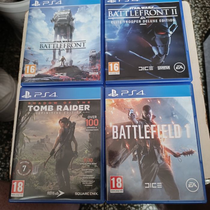 4 jocuri PS4 perfecta stare.