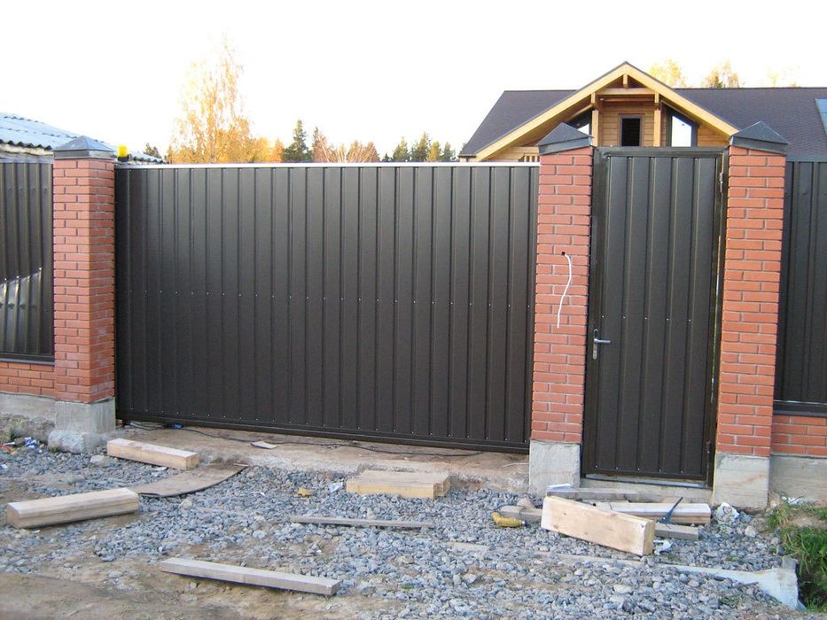 Ворота откатные и распашные. Монтаж