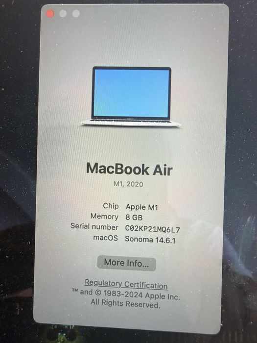MacBook Air M1 2020 (factura)