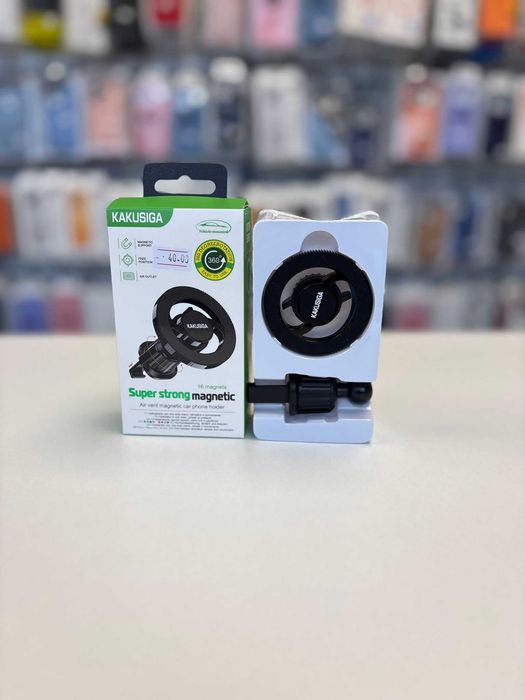 Suport Auto MagSafe, KSC-1164, pentru Grila, Rotativ, Negru