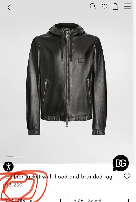 Jacketa de piele Dolce&Gabbana noua