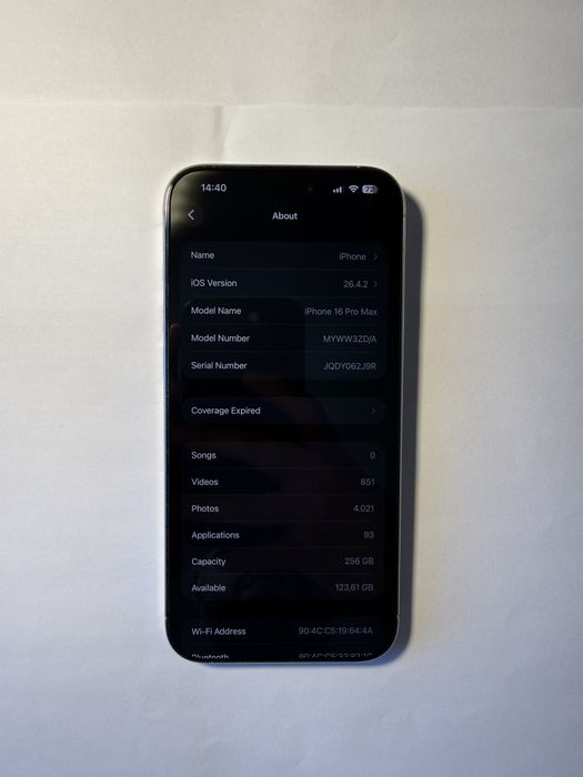 iPhone 16 Pro Max 256GB Impecabil