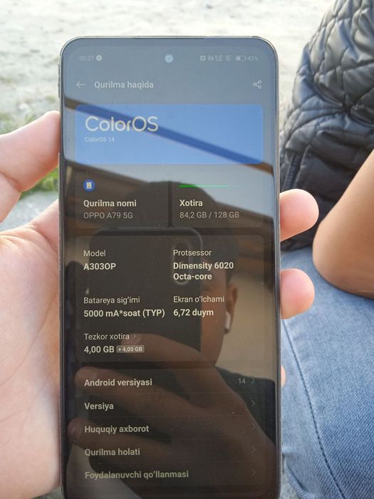 Oppo a79 5G judaham zòr tel