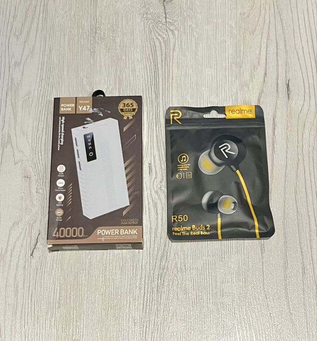 PowerBank 30.000 va 40.000 mAh + Sovg'a: Mi/Realme quloqchini!