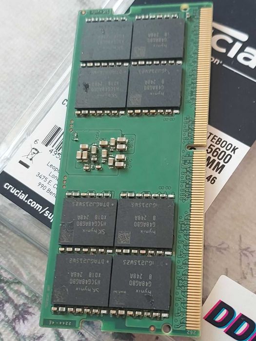 1x32GB, 5600MT/s, CL46 - SK Hynix (SO-DIMM - за лаптоп)