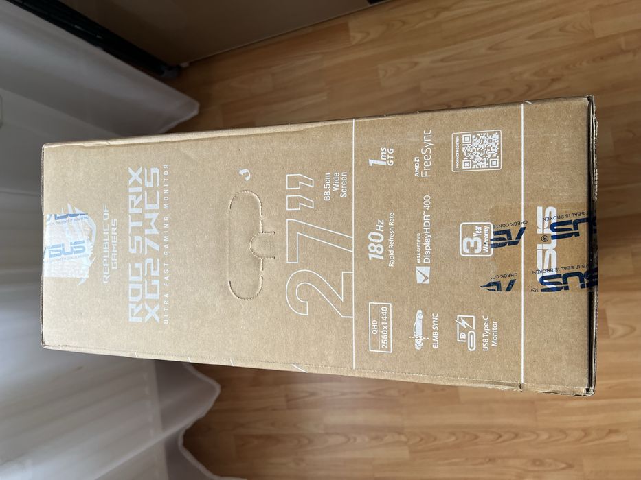 Monitor Asus ROG Strix XG27WCS27 - 27” 180Hz 1ms