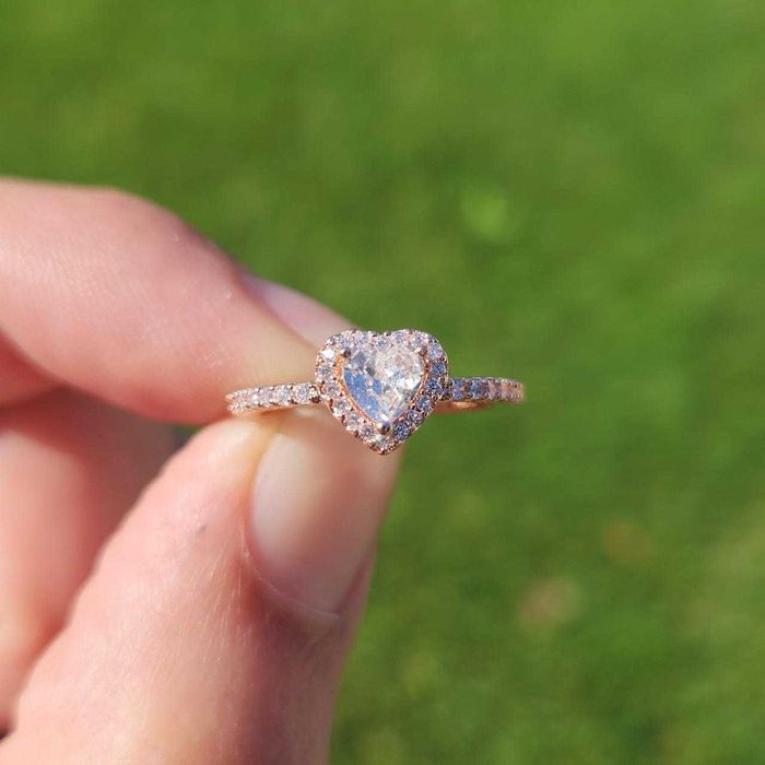 Inel Pandora Inimă (Aur Roz)